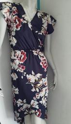 Asymmetrische jurk met bloemenprint Lola Liza mt S, Gedragen, Blauw, Knielengte, Ophalen of Verzenden