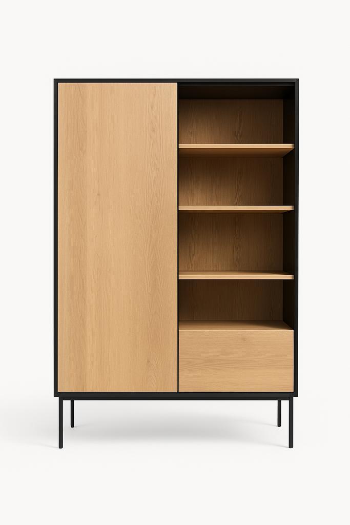 Ethnicraft Whitebird opbergkast, Huis en Inrichting, Kasten | Wandmeubels, Zo goed als nieuw, 150 tot 200 cm, Minder dan 150 cm