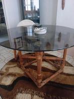 Table ronde en verre  avec 4 chaises, Ophalen