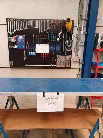 Werkbank + sleutelbord, Enlèvement