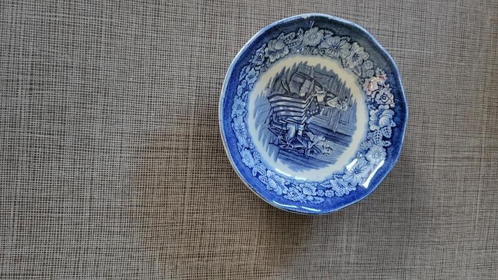 Liberty Blue porseleinen schaaltje – Betsy Ross – England, Antiek en Kunst, Curiosa en Brocante, Ophalen