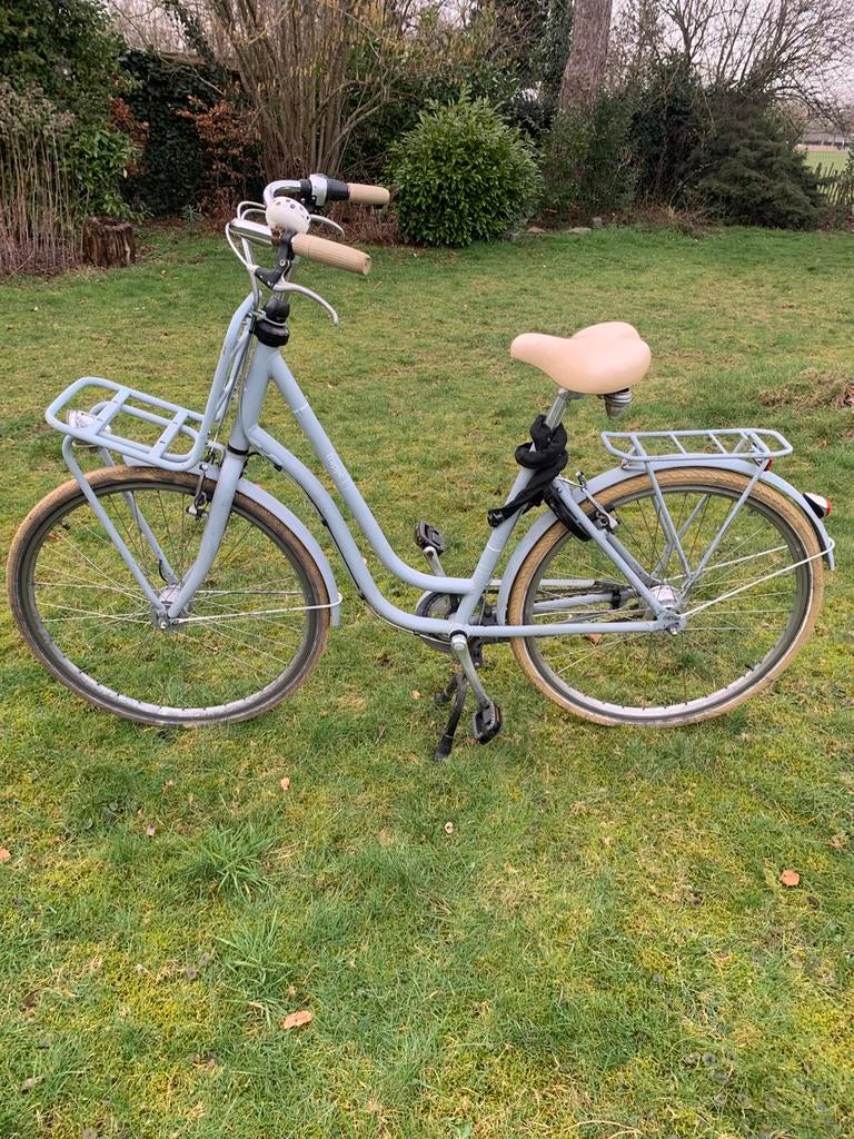 blauwe frappé stadsfiets, rijklaar, Fietsen en Brommers, Fietsen | Dames | Moederfietsen, Gebruikt, Overige merken, Versnellingen