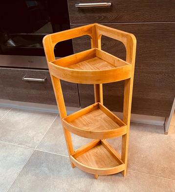 Hoekrekje in hout, Huis en Inrichting, Woonaccessoires | Etagères, Ophalen, Nieuw