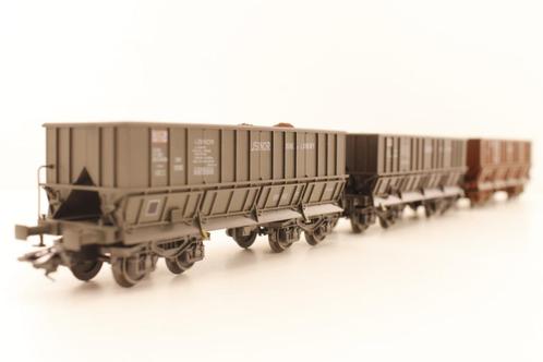 Marklin 48443 H0 3-Delige ertswagonset "Usinor" van de SNCF, Hobby en Vrije tijd, Modeltreinen | H0, Zo goed als nieuw, Wagon