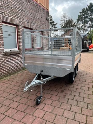 Aanhangwagen Plateau 260*150*30 - 2 x 1000 KG Ongeremd