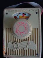 Vintage Fisher Price 775 Pop Goes The Weasel Wind Up Radio, Ophalen of Verzenden