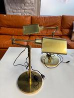 Paire de Lampes de bureau Laiton design '80, Ophalen of Verzenden, ., ., .