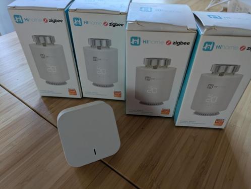 Hihome Smart Zigbee Slimme Radiator Thermostaat, Doe-het-zelf en Bouw, Verwarming en Radiatoren, Zo goed als nieuw, Thermostaat