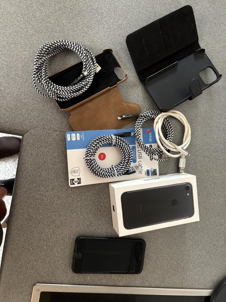 iphone7 zwart - 128GB, Telecommunicatie, Mobiele telefoons | Apple iPhone, Gebruikt, 128 GB, iPhone 7, Zwart, Ophalen