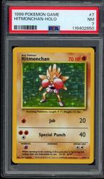 Hitmonchan Holo PSA 7 - 7/102 - Base Set 1999, Verzenden, Zo goed als nieuw, Losse kaart, Foil