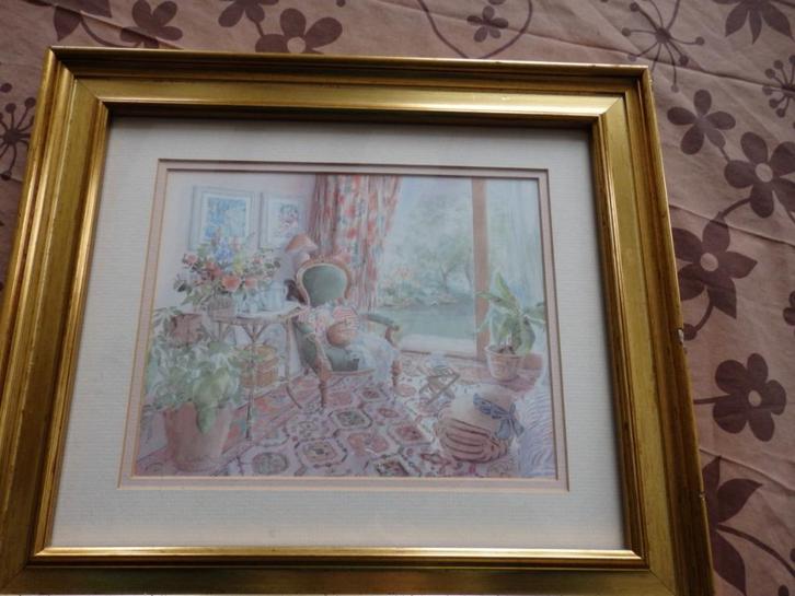 De Marmalade Cat Celia Russell, Huis en Inrichting, Woonaccessoires | Schilderijen, Tekeningen en Foto's, Zo goed als nieuw, Ophalen