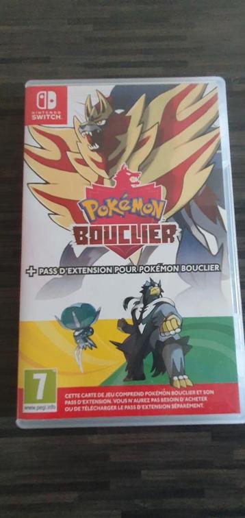 Pokémon Bouclier + Pass d’Extension pour Pokémon Bouclier disponible aux enchères