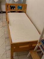 Kleurerbed Ikea 70x160cm met lattenbodem en matras, Ophalen, Gebruikt, 70 tot 85 cm, Lattenbodem