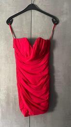 Elegante sexy korte rode jurk M, Kleding | Dames, Ophalen of Verzenden, Zo goed als nieuw, Rood, Boven de knie