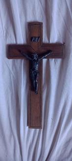 Crucifix bois et métal 16x30x2.5, Enlèvement ou Envoi