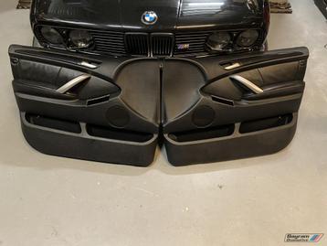 Bmw X5 deurpaneel links rechts zwart leder deurpanelen X5 m