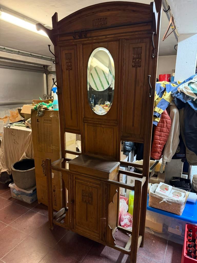 Hal / garderobekast / parapluhouder, Antiek en Kunst, Ophalen