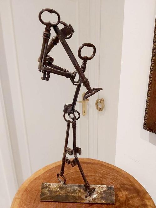 Designer metalen golfsculptuur. Dit prachtige grote beeld is, Antiek en Kunst, Kunst | Schilderijen | Klassiek, Ophalen of Verzenden