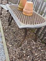 Ijzeren tuintafel + stoel, Ophalen, Gebruikt