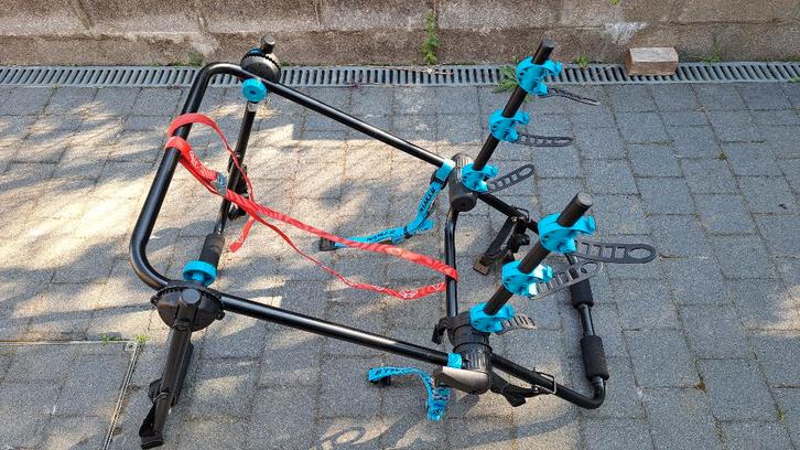 Fietsendrager 3 fietsen, Auto diversen, Fietsendragers, Zo goed als nieuw, Achterklepdrager, 3 fietsen of meer, Brede banden, Elektrische fiets