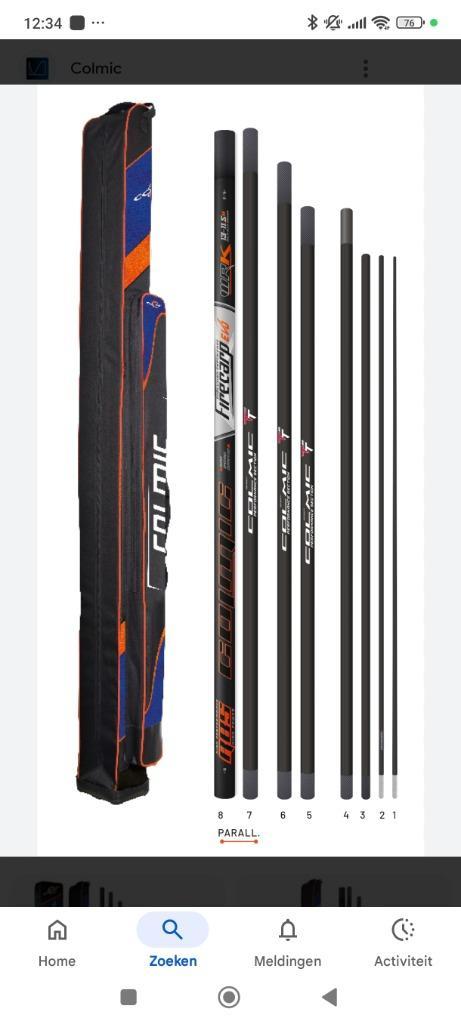 Colmic Fire Carp evo 13m, Watersport en Boten, Hengelsport | Witvissen, Nieuw, Vaste hengel, Ophalen