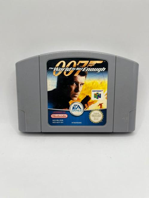 007 James Bond The World Is Not Enough N64, Consoles de jeu & Jeux vidéo, Jeux | Nintendo 64, Utilisé, Aventure et Action, 3 joueurs ou plus