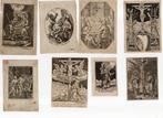 *  14 devotieprentjes 18de e (diverse graveurs), Enlèvement ou Envoi