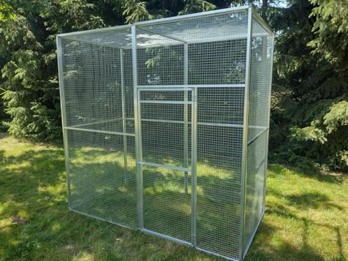 volière vogelkooi ruime buitenren 2 m L  x 1 m  B x 2 m H, Dieren en Toebehoren, Vogels | Hokken en Kooien, Nieuw, Volière, Aluminium