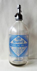 OUDE SIFON FLES  OLD NEWBURY SPARKLING WATER  C. LEARY & Co, Gebruikt, Ophalen of Verzenden