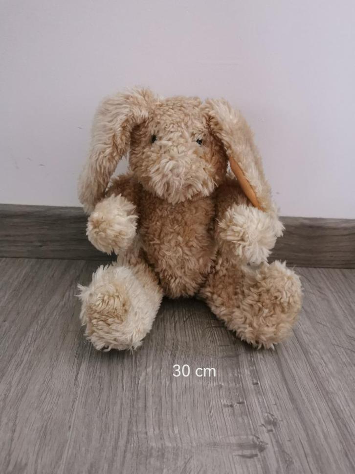 Knuffel konijn 30cm, Kinderen en Baby's, Speelgoed | Knuffels en Pluche, Gebruikt, Konijn, Ophalen of Verzenden