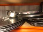 Horeca inox plateaus, Ophalen, Zo goed als nieuw