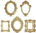 Set van 10 mini gouden vintage fotolijsten | GRATIS LEVERING