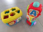 Baby speelgoed Fisher Price Emmer+ stapelblokken+zebra, Gebruikt, Ophalen