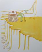ANTOINE DE SAINT-EXUPERY / PETIT PRINCE / KLEURLITHO 40x31cm, Ophalen of Verzenden