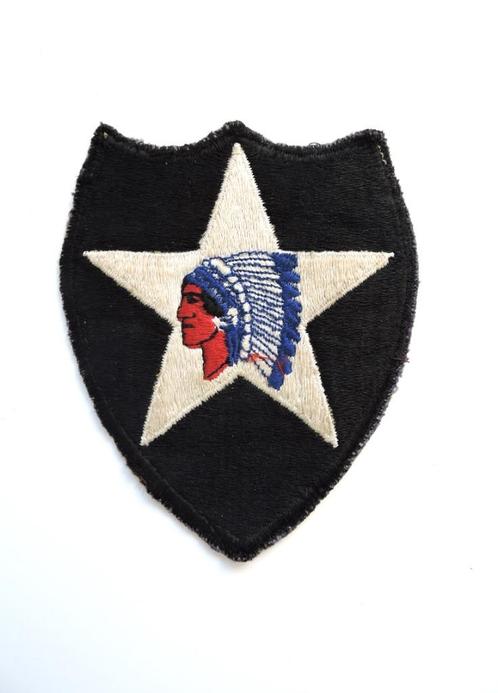 Ancien insigne 2ème Division US INDIAN HEAD, Collections, Objets militaires | Seconde Guerre mondiale, Autres, Enlèvement ou Envoi