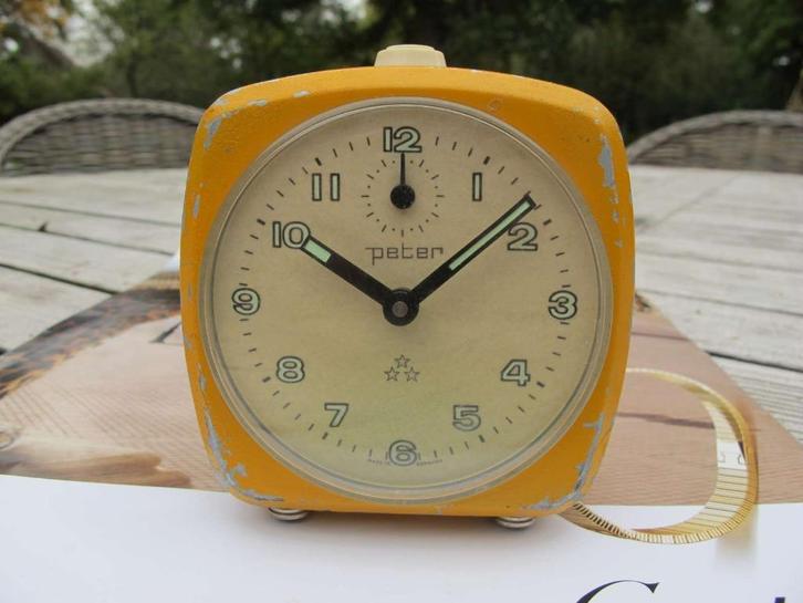 Vintage Peter wekker, ca. jaren '50 à '60, "Felix V.N.", Antiek en Kunst, Antiek | Klokken, Ophalen of Verzenden