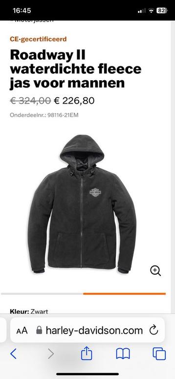 Fleece Harley Davidson Jacket MEDIUM NIEUW beschikbaar voor biedingen