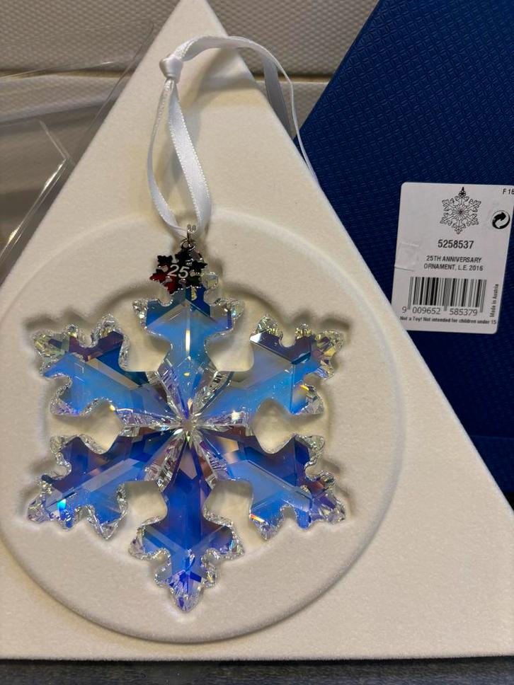 Swarovski Kerstster - Jubileumuitgifte 25 jaar - 2016, Verzamelen, Swarovski, Nieuw, Ophalen