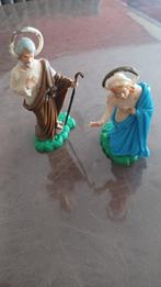 13 heel oude kerststalbeeldjes uit kunststof/plastiek, Ophalen
