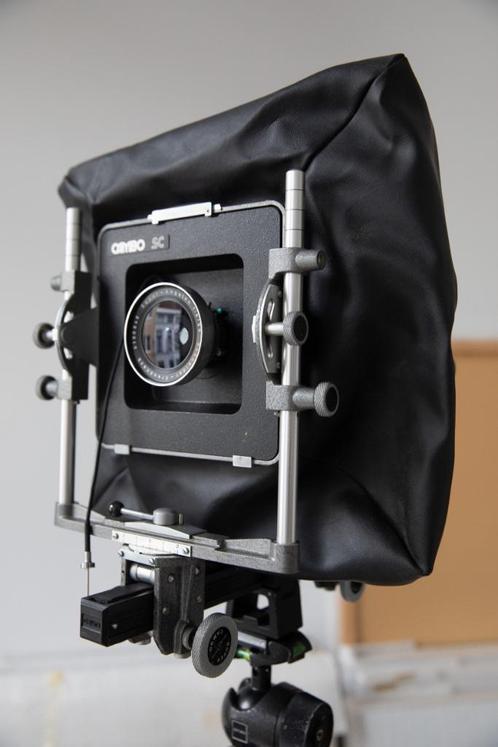 CAMBO SC technische camera met 90 mm objectief en toebehoren, Audio, Tv en Foto, Fotocamera's Analoog, Gebruikt, Polaroid, Overige Merken