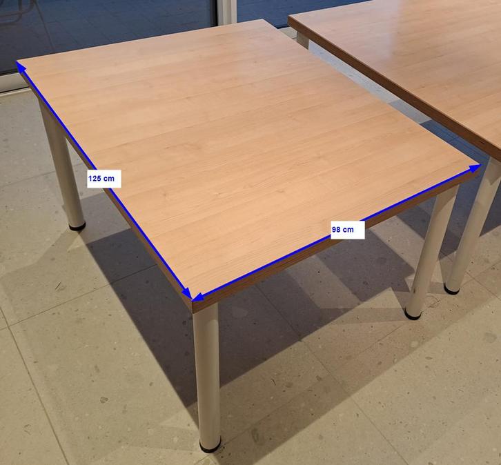 stijlvolle bureautafel/werkblad 98x125, Huis en Inrichting, Bureaus, Zo goed als nieuw, Bureau, Ophalen