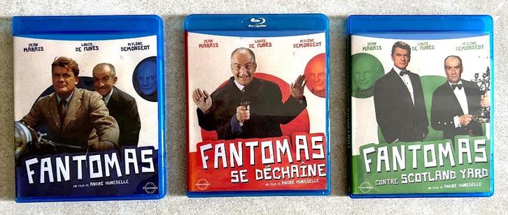 Trilogy - FANTOMAS - 1 + 2 + 3 (NB: Cover Bedrukt op Papier), Cd's en Dvd's, Blu-ray, Zo goed als nieuw, Klassiekers, Ophalen of Verzenden