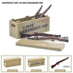 🎁 WW2 Bouwstenen - X30 - Duitse wapenkist met Karabiner 🎁, Nieuw, Ophalen of Verzenden