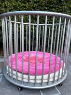 Baby park rond op wieltjes licht grijs, Kinderen en Baby's, Babyparken, Ophalen, Gebruikt, Rond, In hoogte verstelbaar