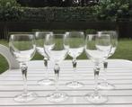 Set Zes Kristallen Wijglazen   Set/6€, Antiek en Kunst, Antiek | Glaswerk en Kristal, Ophalen