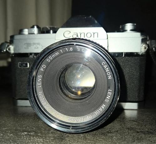 CANON FTb ql. BODY + LENS FD 50 mm. f. 1.8 SC (1971) VINTAGE, Verzamelen, Foto-apparatuur en Filmapparatuur, Fototoestel, 1960 tot 1980