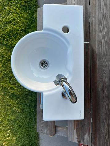 Lavabo Sphinx avec robinet et étagère, Enlèvement, Utilisé, Inox, Toilettes