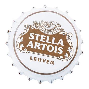 Reclamebord vintage Stella Artois - mancave poolhouse nieuw beschikbaar voor biedingen