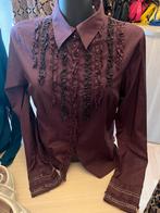 Aubergine kleurige katoenen chemisier Melvin, Kleding | Dames, Melvin, Ophalen of Verzenden, Zo goed als nieuw