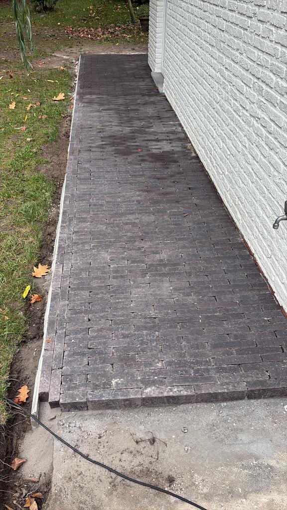 Gezocht regio Schoten: klinkerlegger, Tuin en Terras, Overige Tuin en Terras, Ophalen